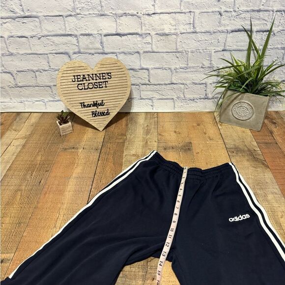 Navy adidas track joggers climalite - Picture 9 of 15